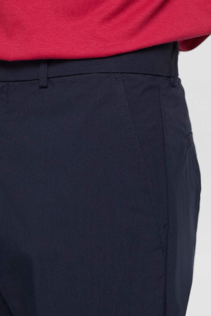 Pantalones chinos ligeros, mezcla de algodón, NAVY, detail image number 2