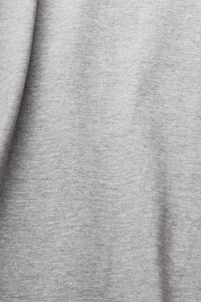 Camiseta de manga larga en tejido jersey, LENZING™ ECOVERO™, MEDIUM GREY, detail image number 5