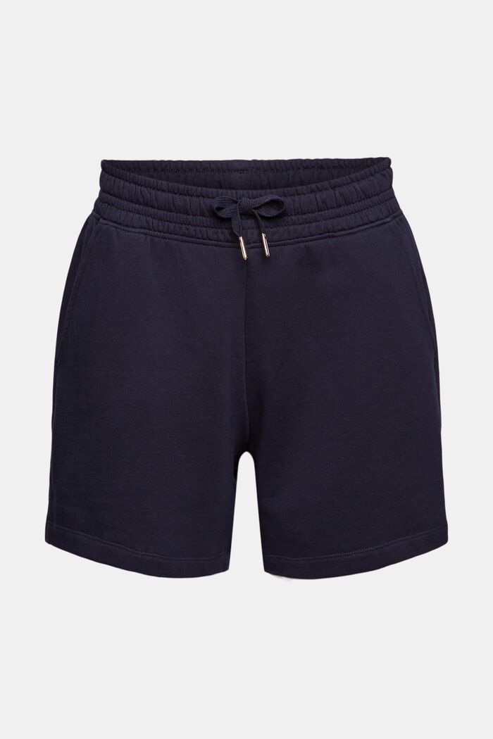 Pantalones cortos de felpa en algodón, NAVY, detail image number 2
