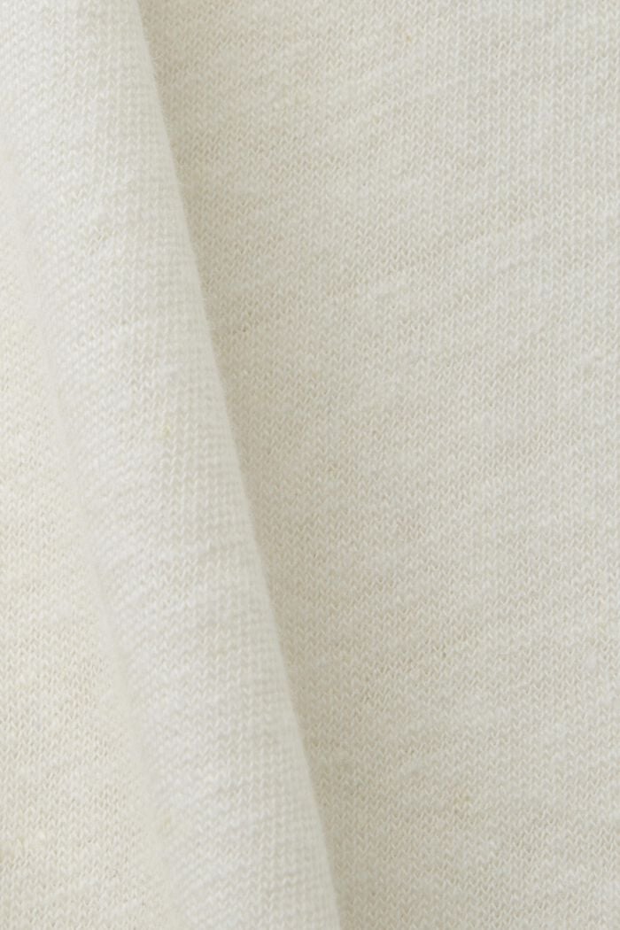 CURVY Camiseta en mezcla de algodón y lino, ICE, detail image number 1