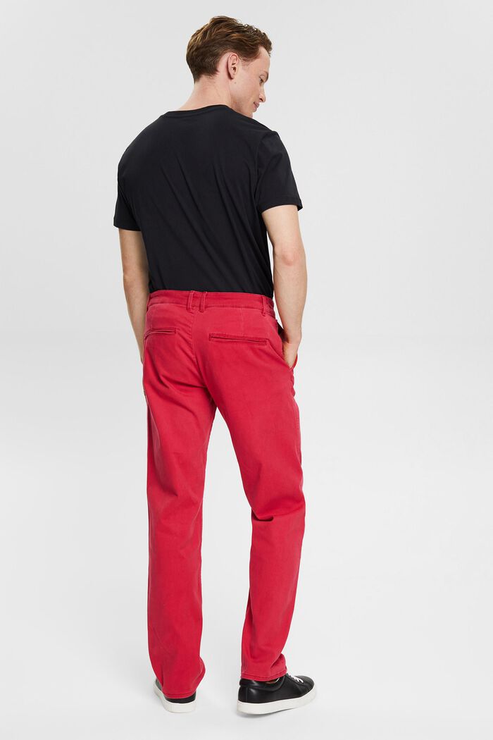 Pantalón chino de algodón, RED, detail image number 3