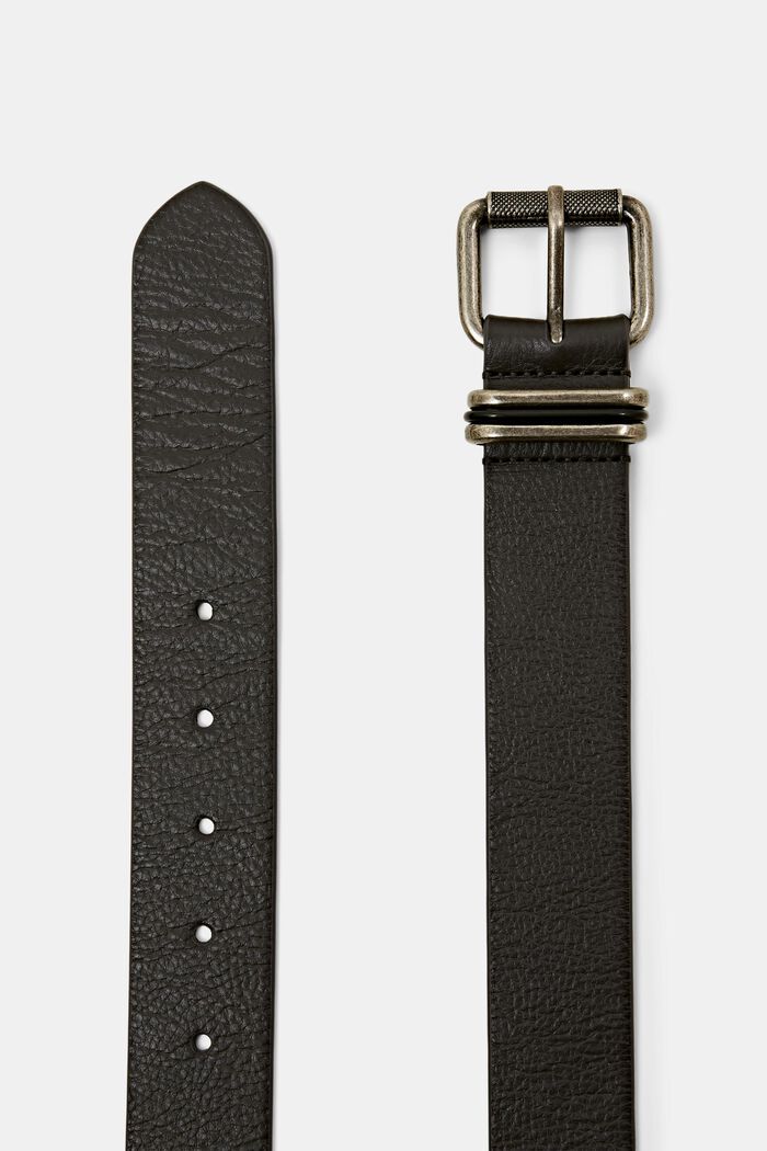 Cinturón de cuero, DARK GREY, detail image number 1