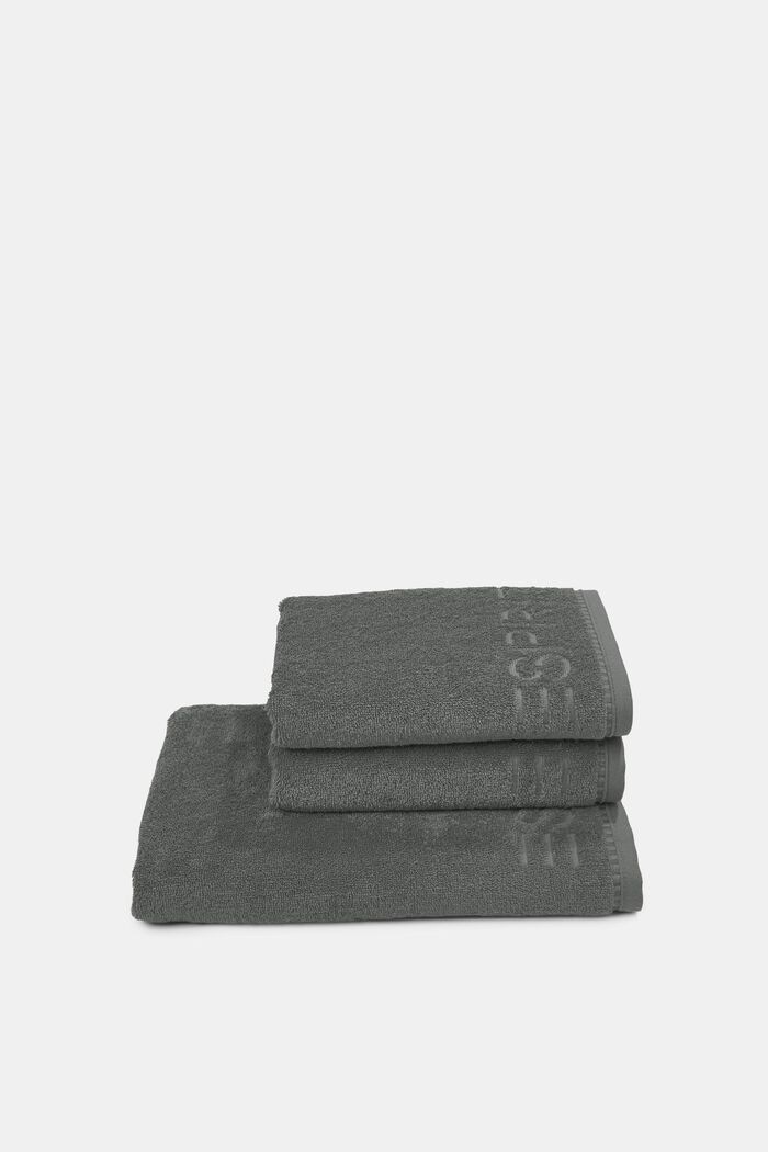 Con TENCEL™: Conjunto de tres toallas de rizo, ANTHRACITE, detail image number 2