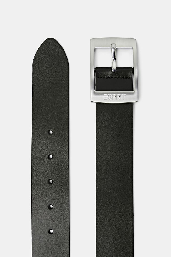 Cinturón de cuero, BLACK, detail image number 1