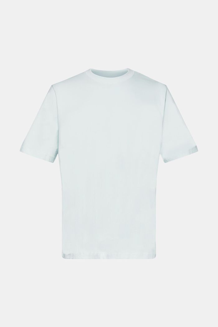 Camiseta de algodón con cuello redondo, LIGHT AQUA GREEN, detail image number 6