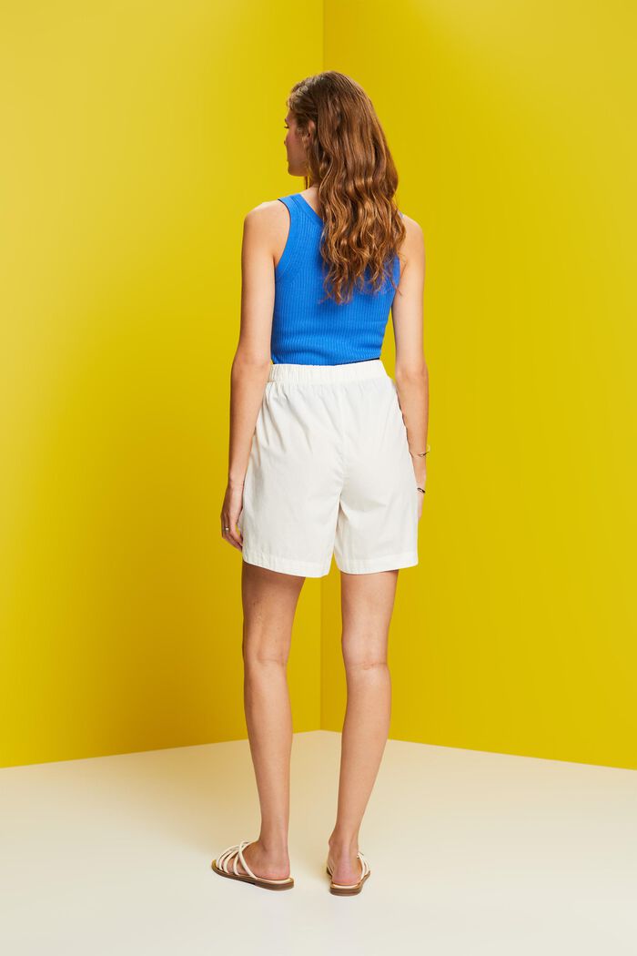 Shorts sin cierre, 100% algodón, OFF WHITE, detail image number 3