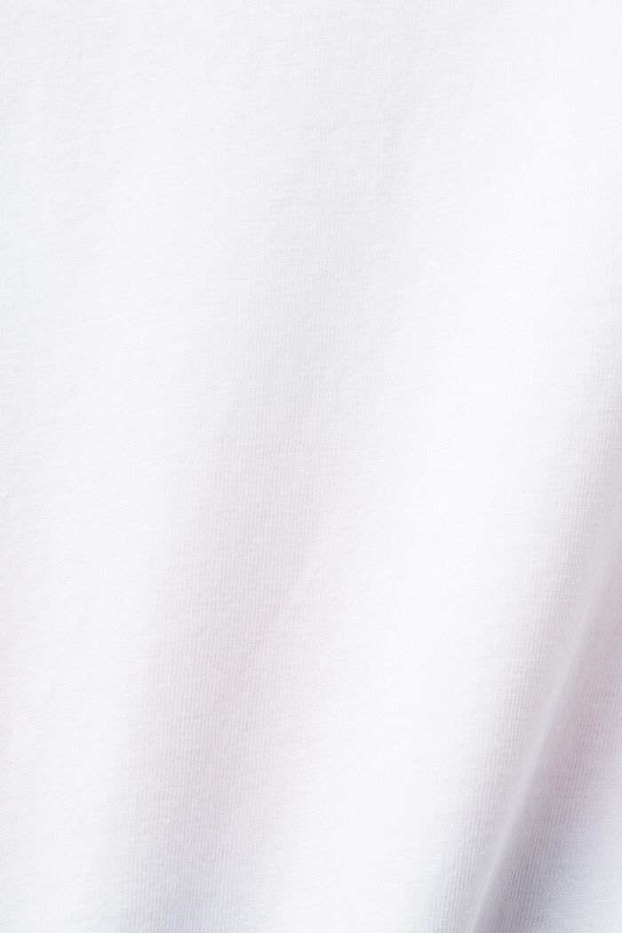 Camiseta estampada de algodón, WHITE, detail image number 5