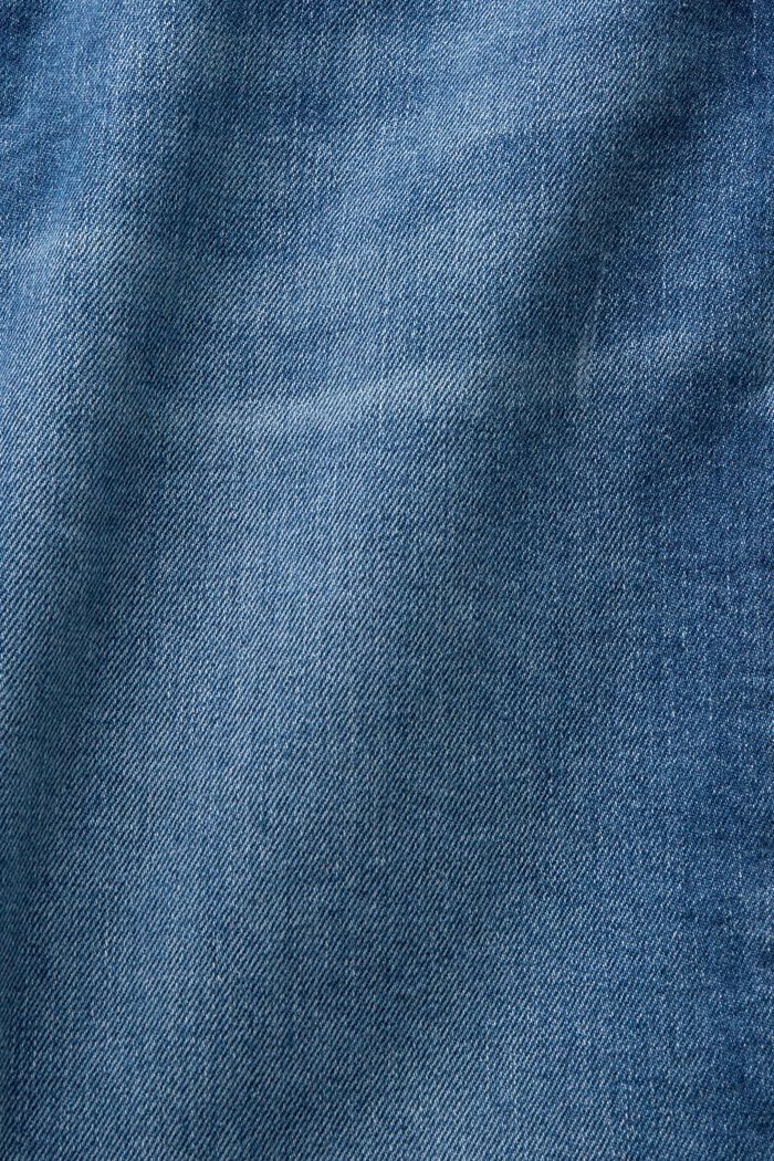 Jeans cortos rectos, BLUE MEDIUM WASHED, detail image number 5