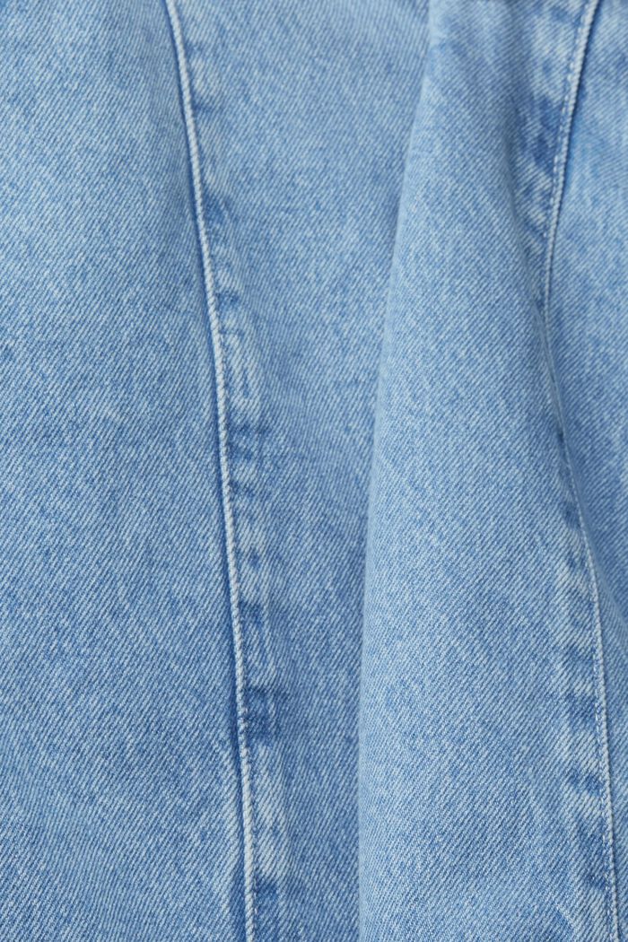 Falda vaquera en 100 % algodón ecológico, BLUE MEDIUM WASH, detail image number 4