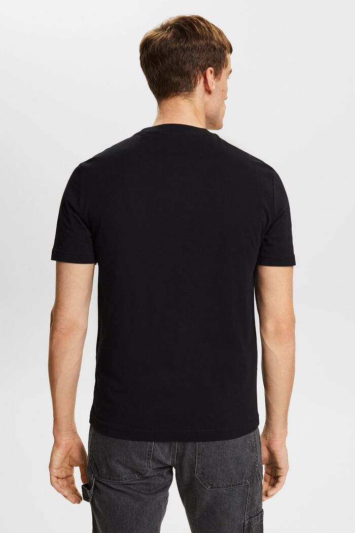 Camiseta de punto de algodón ecológico, BLACK, detail image number 3