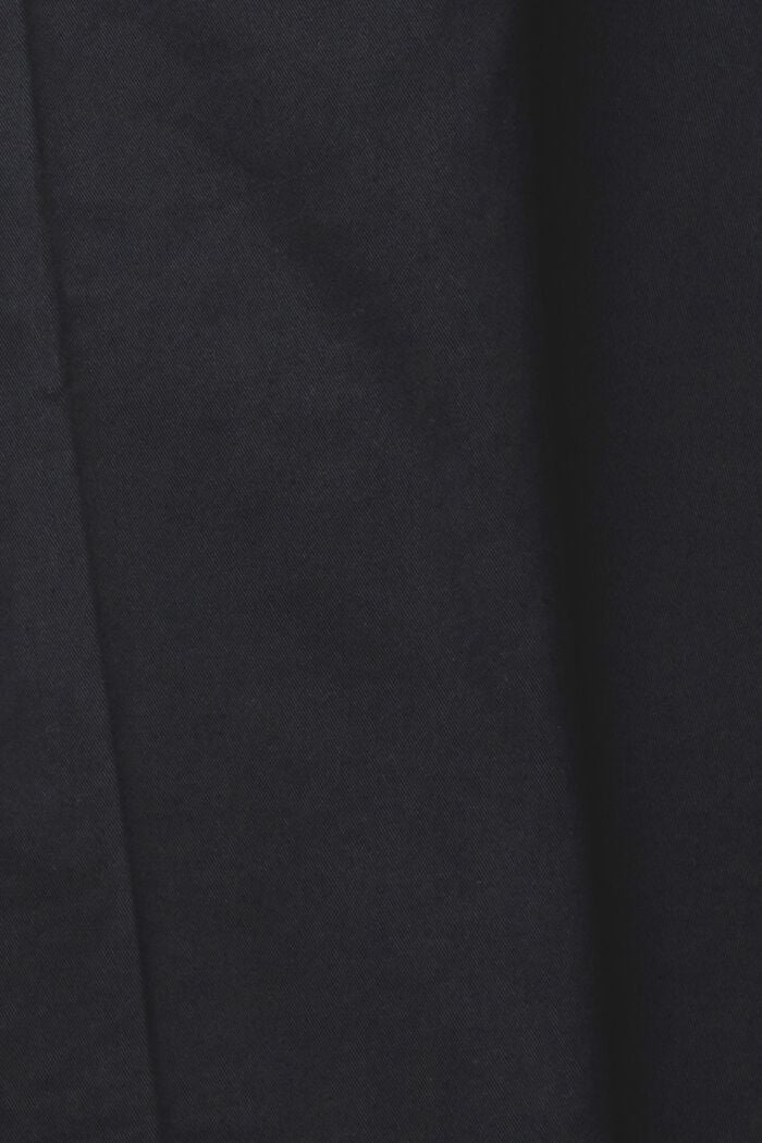Pantalón chino elástico de algodón, BLACK, detail image number 5