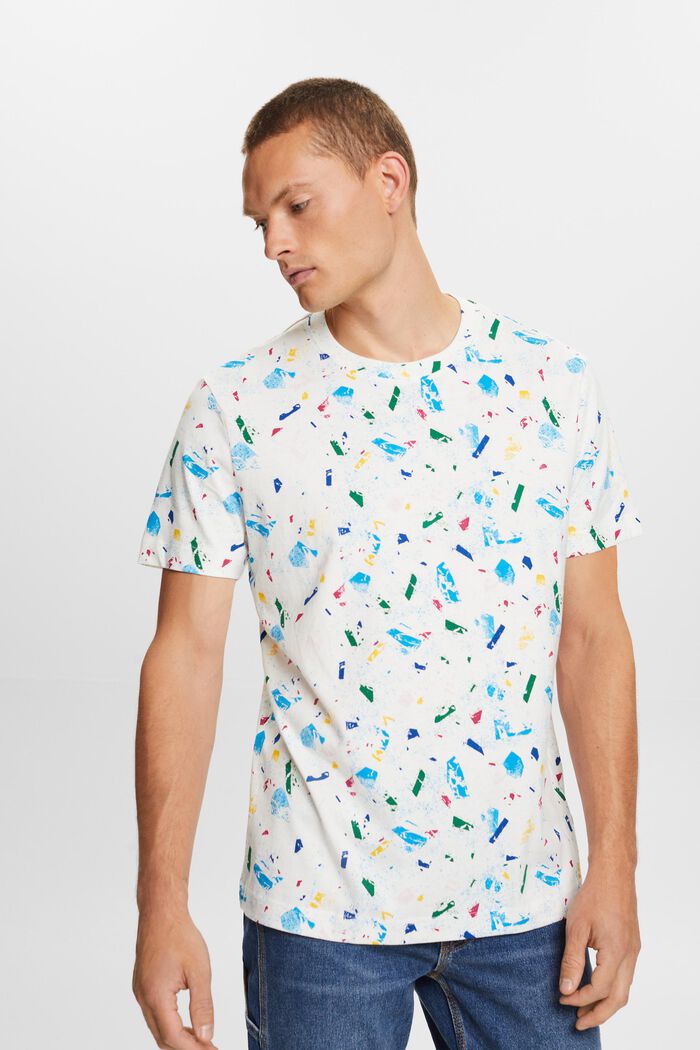 Camiseta de algodón con estampado allover, ICE, detail image number 0