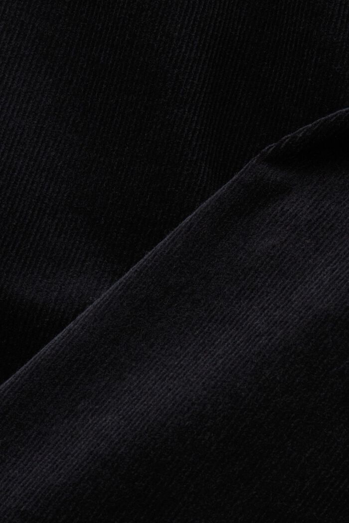 Pantalón de pana de tiro medio y corte slim, BLACK, detail image number 6