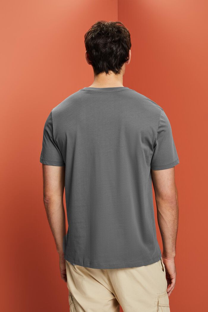 Camiseta de tejido jersey, 100% algodón, DARK GREY, detail image number 3