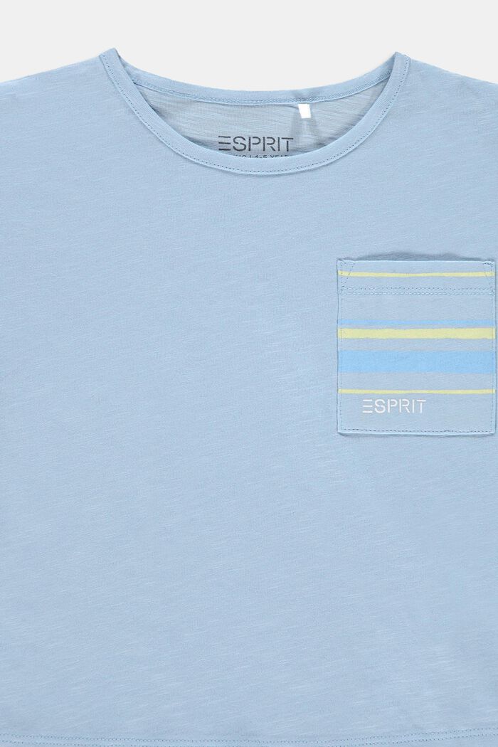 Camiseta con bolsillo en el pecho, 100% algodón, BLUE LAVENDER, detail image number 2