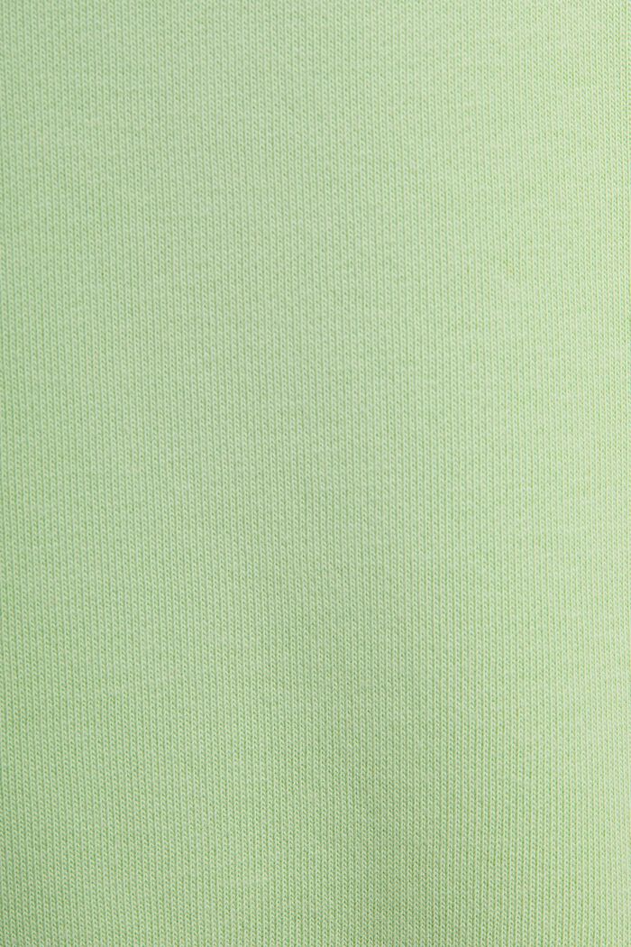 Sudadera unisex de felpa de algodón con logotipo, LIGHT GREEN, detail image number 4