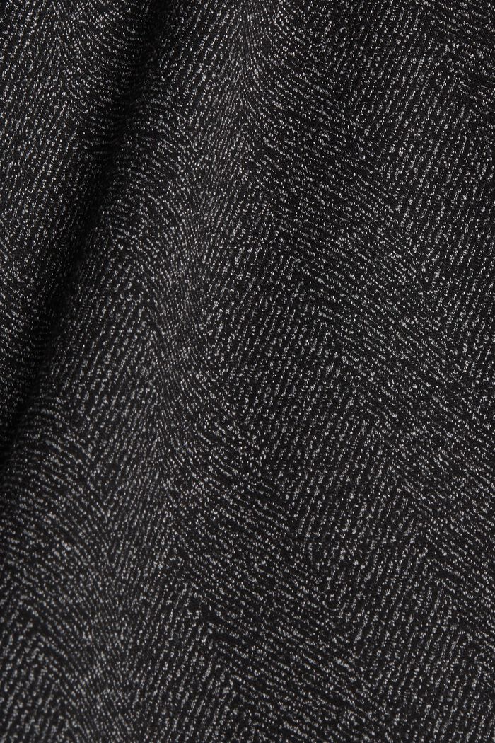 HERRINGBONE - Falda de línea en A Mix + Match, BLACK, detail image number 4