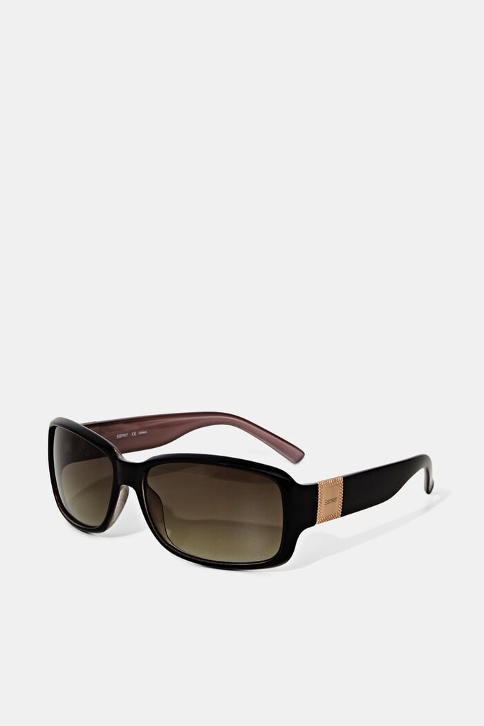Sunglasses, BROWN, overview