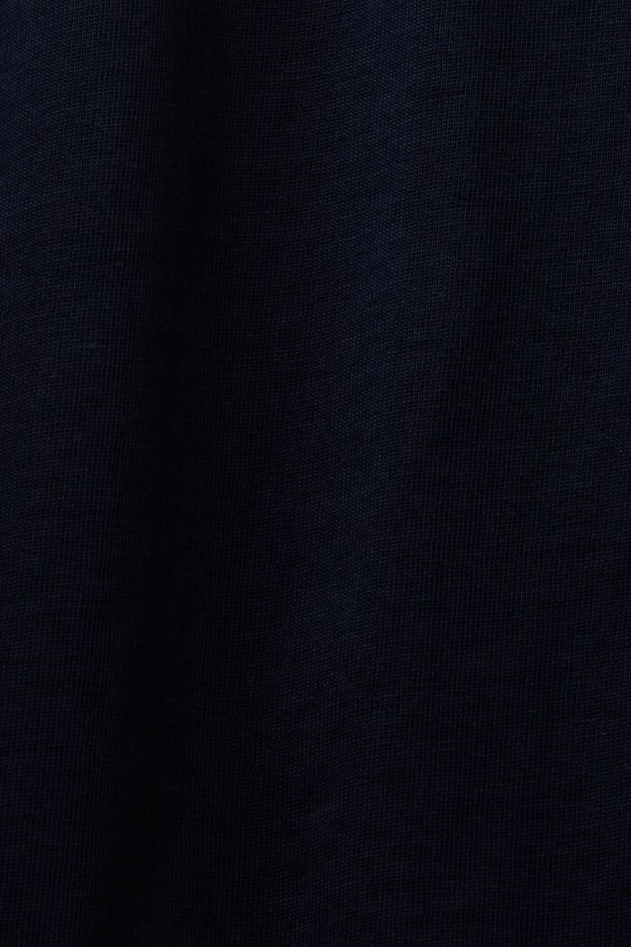 Camiseta con mini estampado, 100% algodón, NAVY, detail image number 5