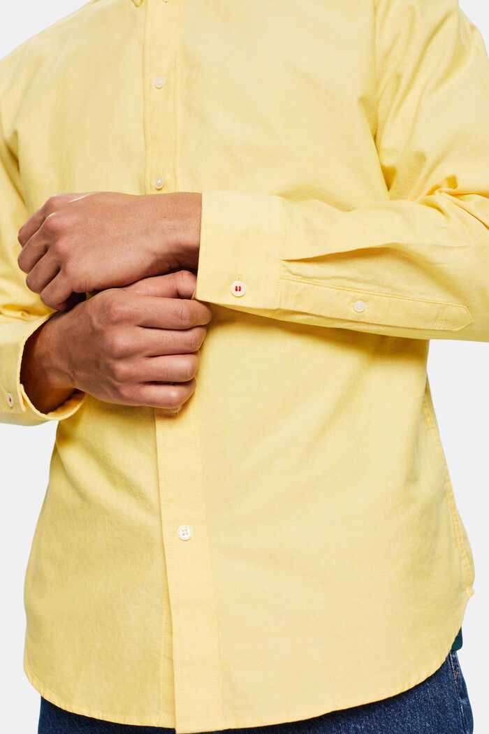 Camiseta oxford de algodón, YELLOW, detail image number 3