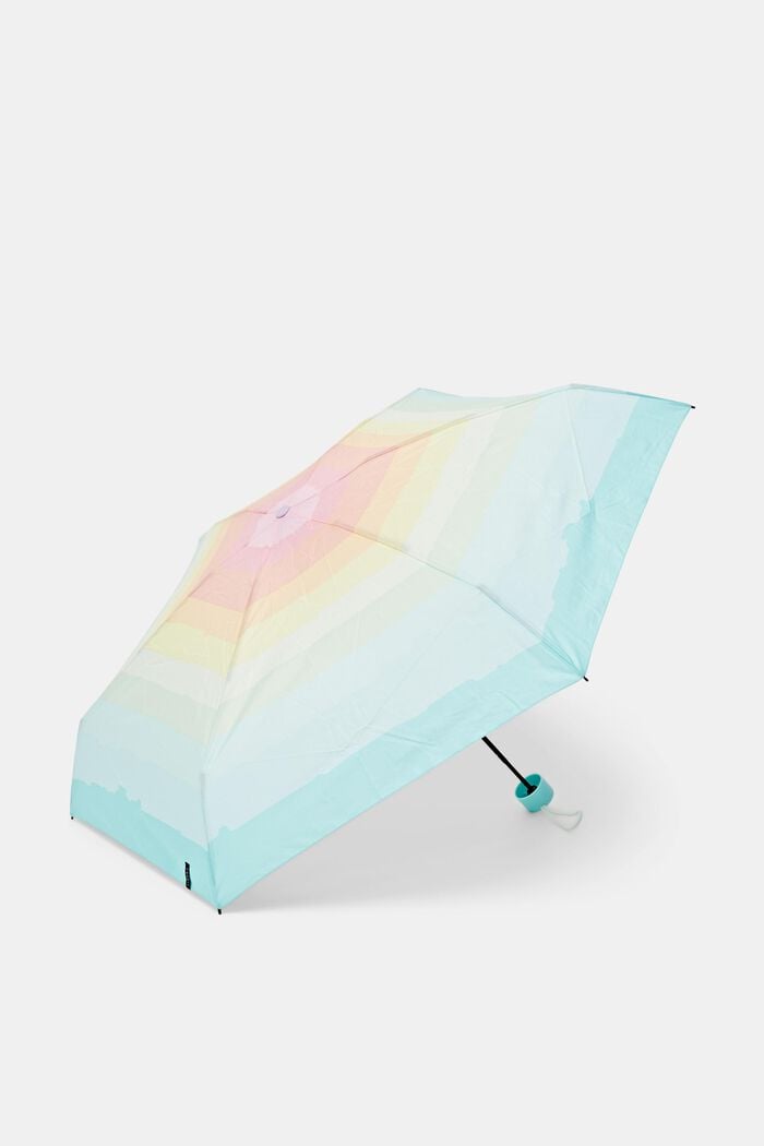 Paraguas plegable con colores degradados, ONE COLOR, detail image number 0