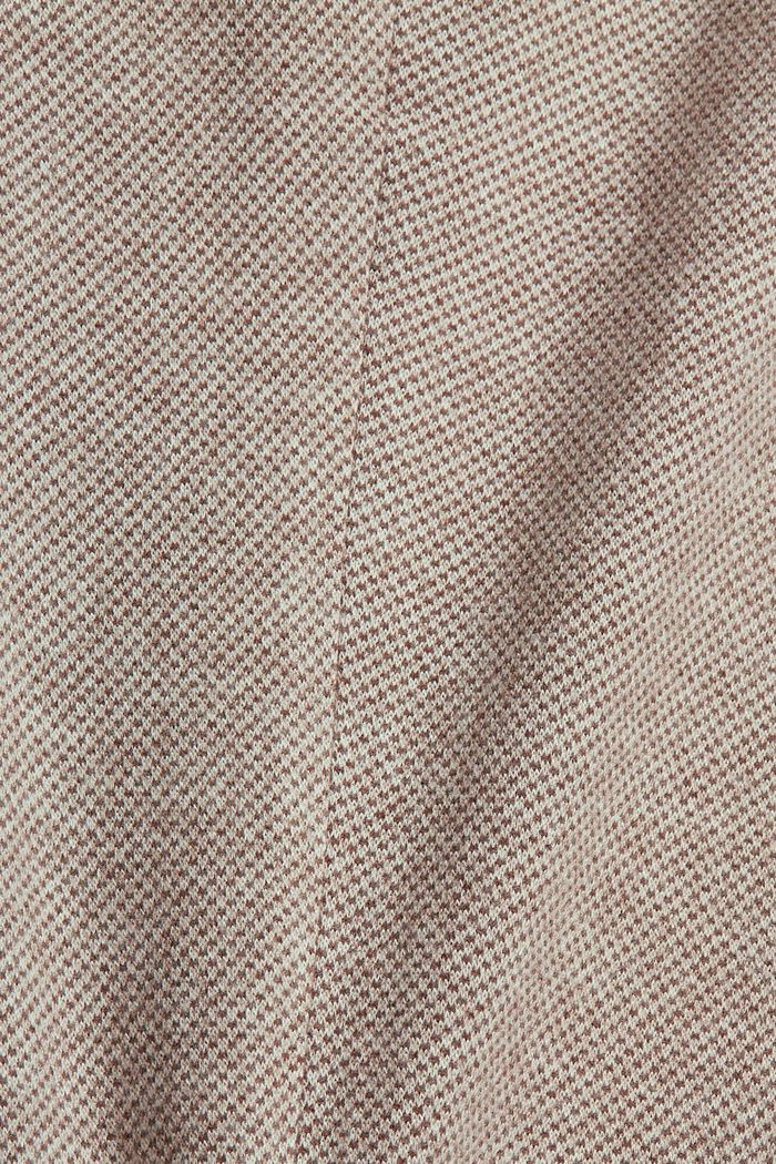 Reciclado: pantalón de cintura elástica con textura, CARAMEL, detail image number 4