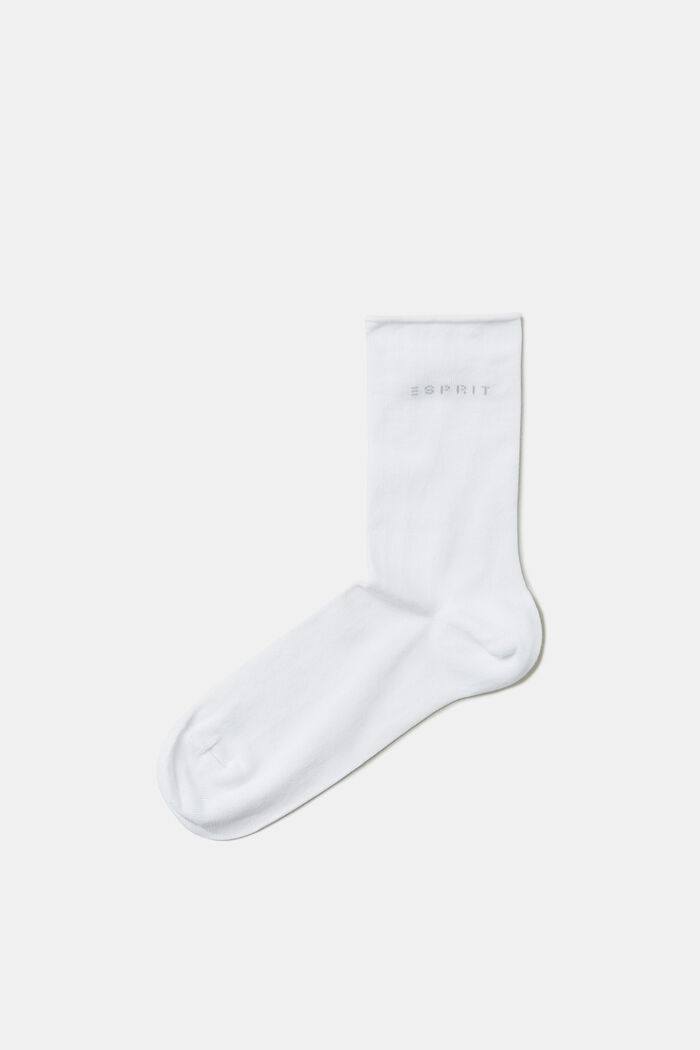 Pack de 2 pares de calcetines de punto grueso, WHITE, detail image number 0