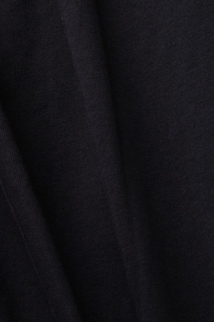 Camiseta de manga larga de tejido jersey, 100% algodón, BLACK, detail image number 4