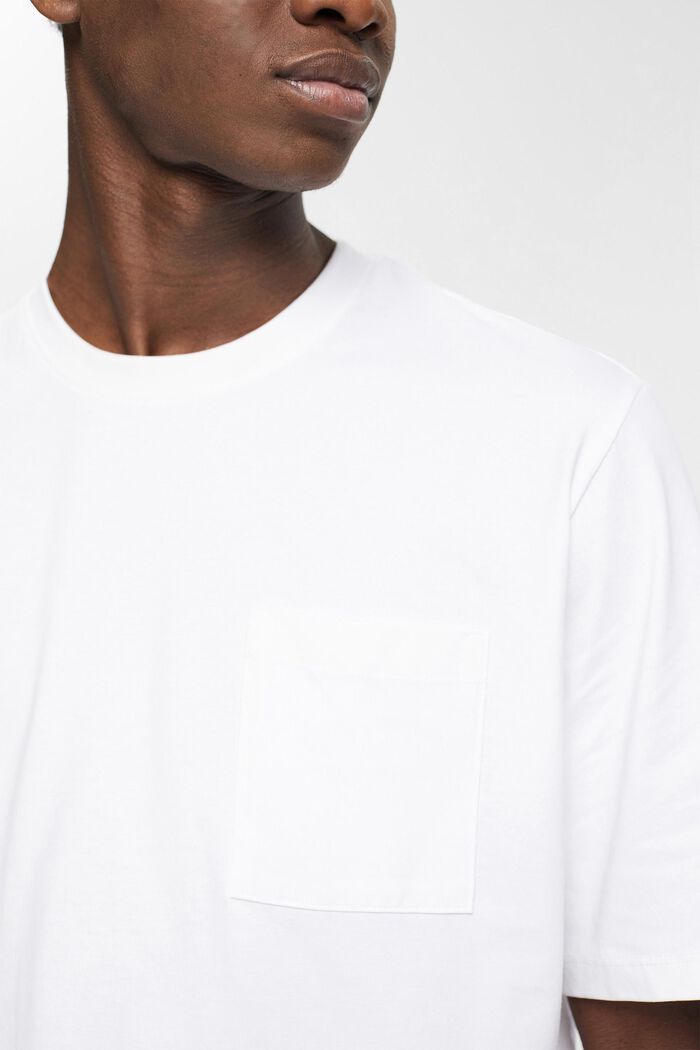 Camiseta de tejido jersey, 100% algodón, WHITE, detail image number 0