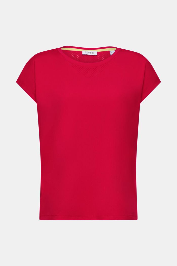 Camiseta deportiva con manga corta, DARK RED, detail image number 5