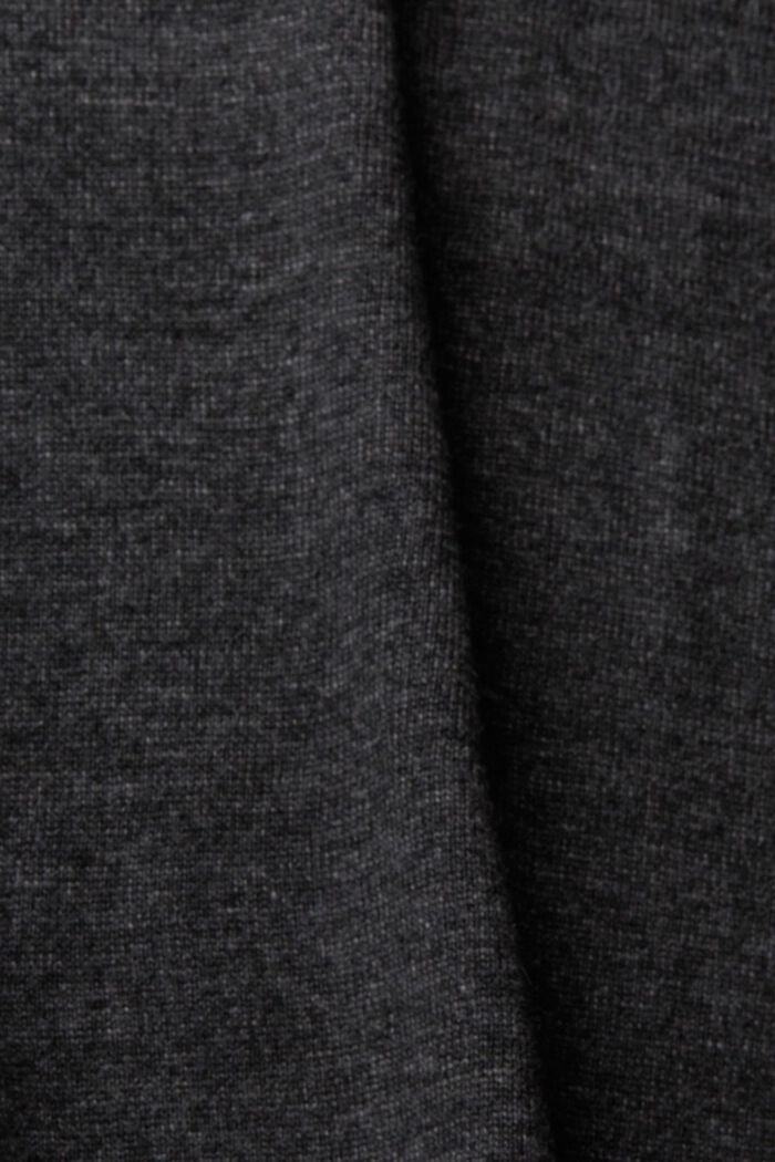 Jersey de cuello vuelto, mezcla de lana/cachemir, ANTHRACITE, detail image number 5