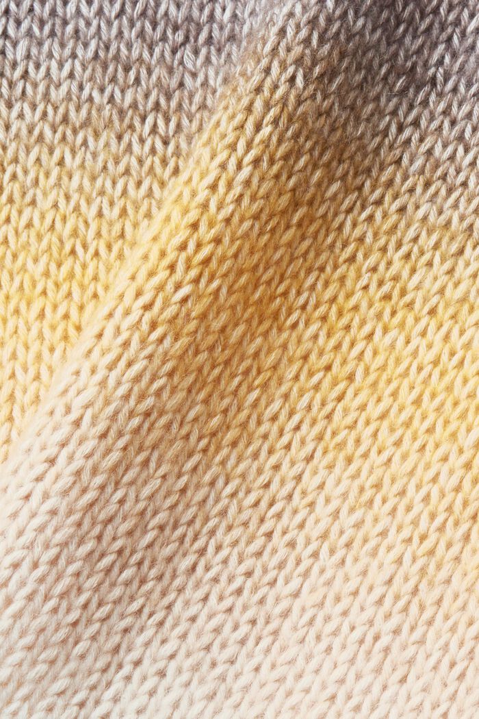 Cárdigan confeccionado en una mezcla de algodón con diseño degradado, DUSTY YELLOW, detail image number 1
