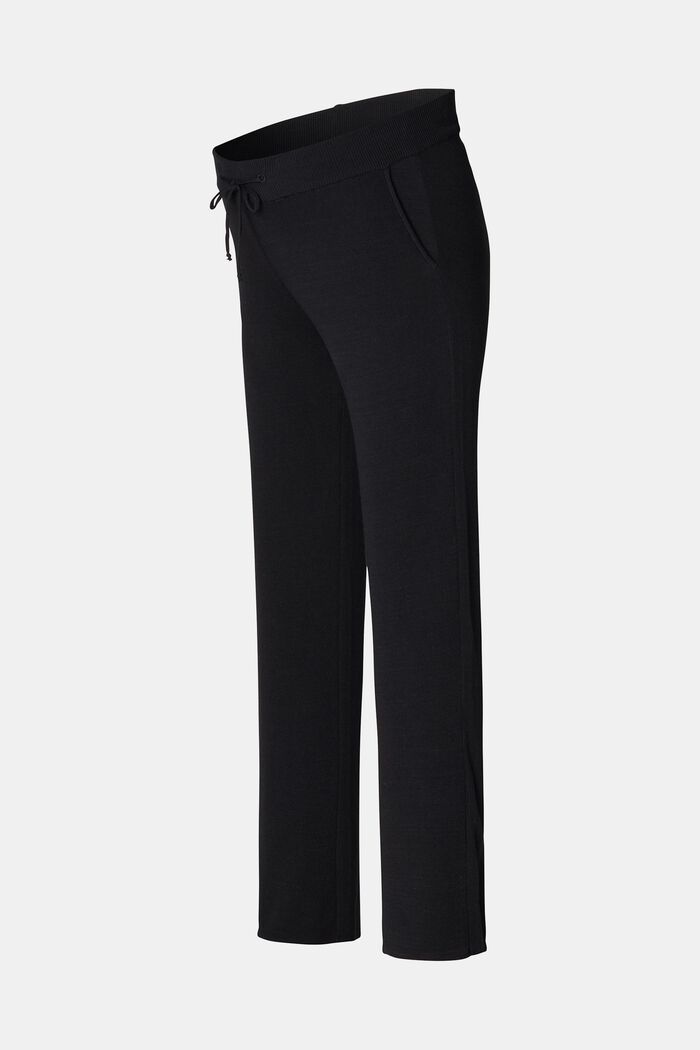 Pantalones de punto con cintura baja, BLACK INK, detail image number 4