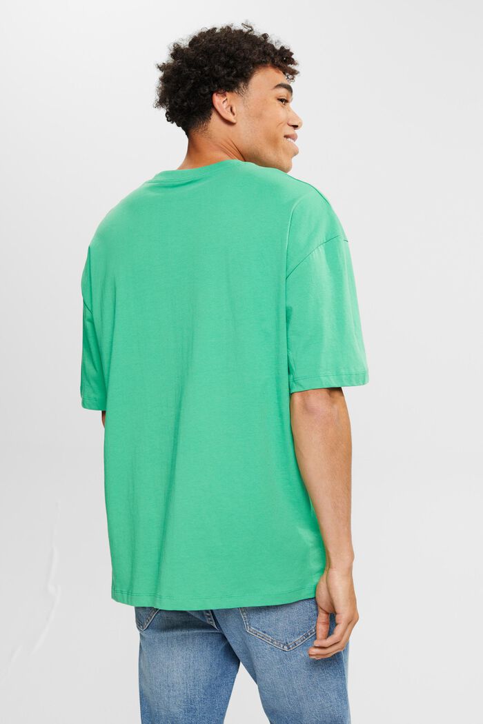 Camiseta de jersey con bordado grande, GREEN, detail image number 3