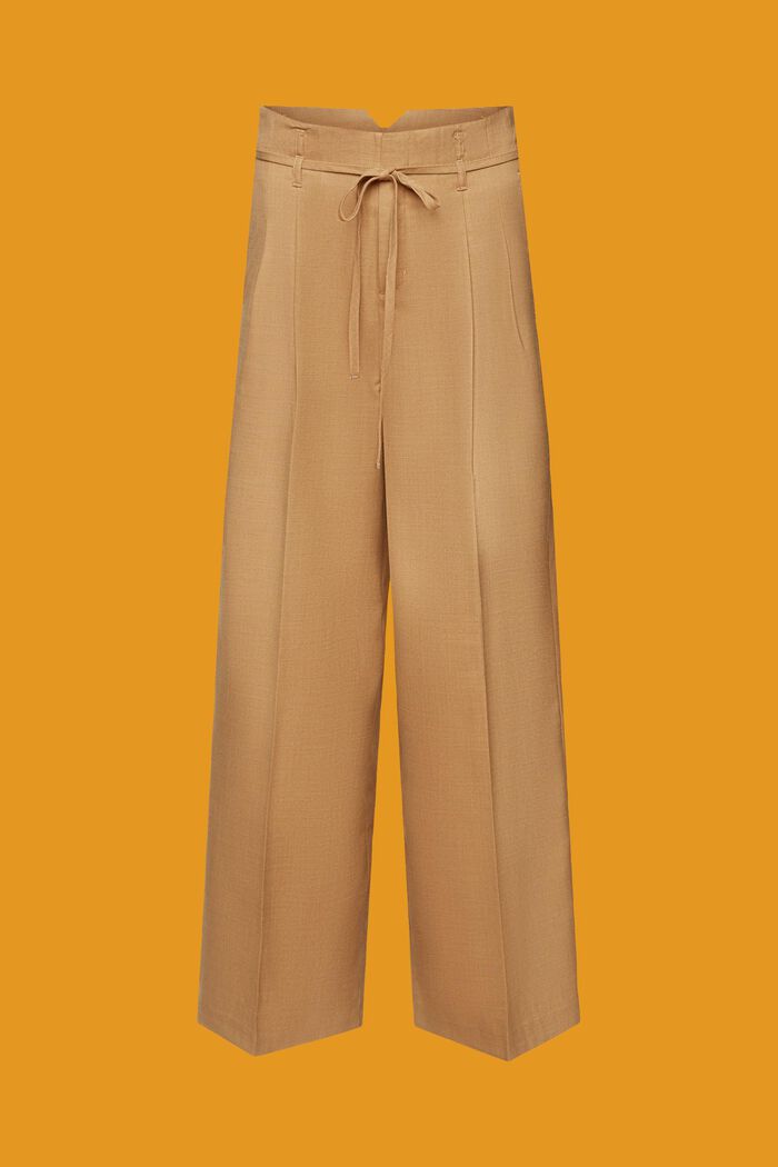 Pantalón con corte amplio, KHAKI BEIGE, detail image number 6