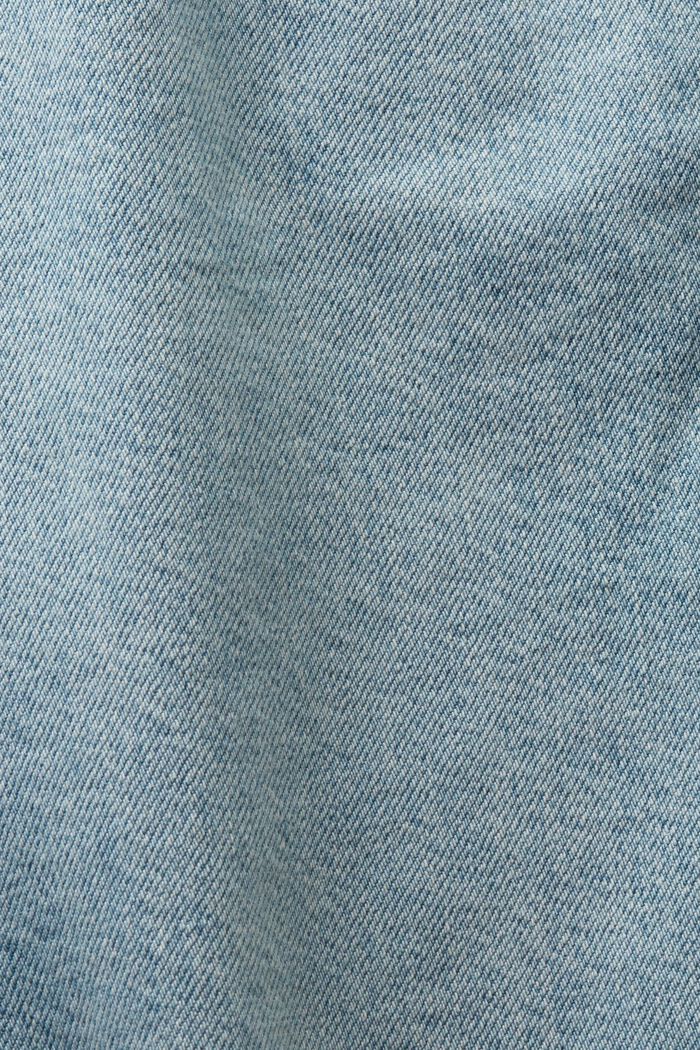 Jeans cortos relaxed mid-rise, BLUE LIGHT WASHED, detail image number 6