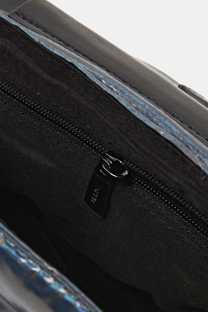 Pequeño bolso bandolera holográfico, GUNMETAL, detail image number 3