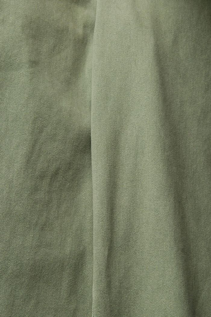 Pantalón chino de algodón, GREEN, detail image number 4