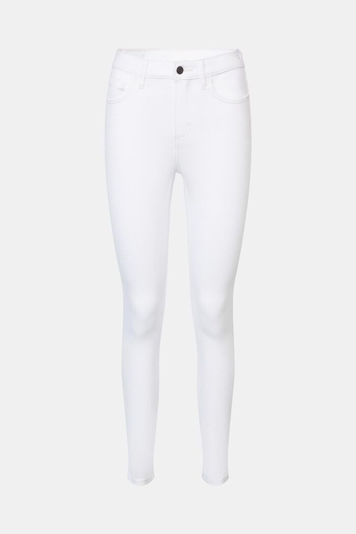 Jeans high-rise skinny fit, WHITE, detail image number 7