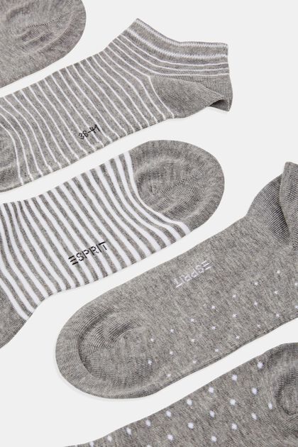 Pack de 5 pares de calcetines para deportivas, algodón ecológico