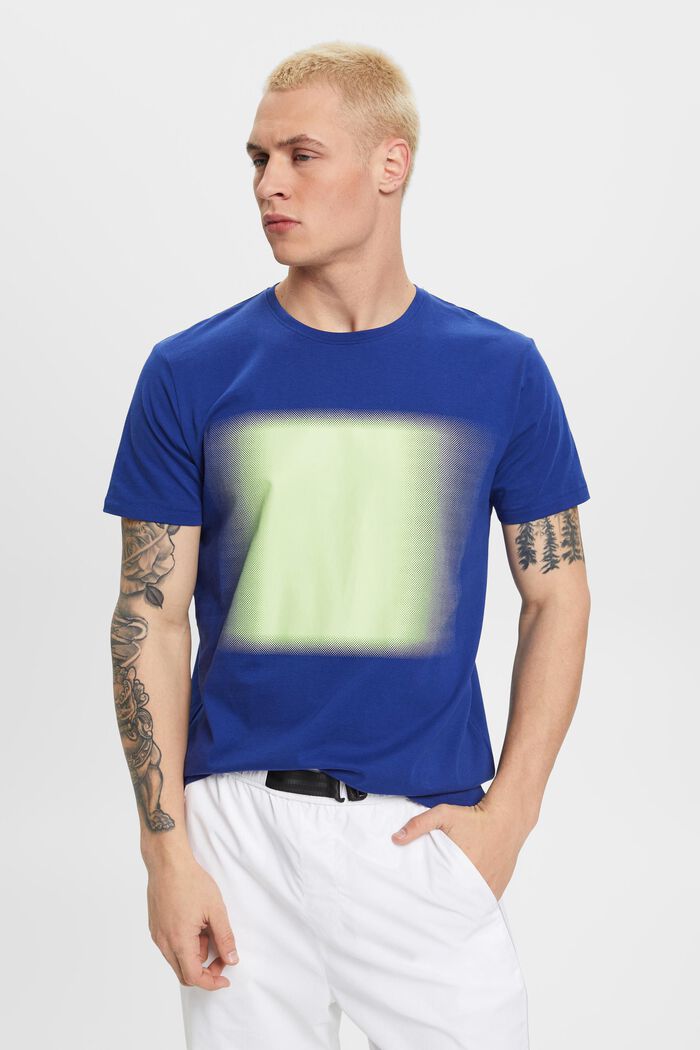 Camiseta de algodón con estampado, INK, detail image number 0