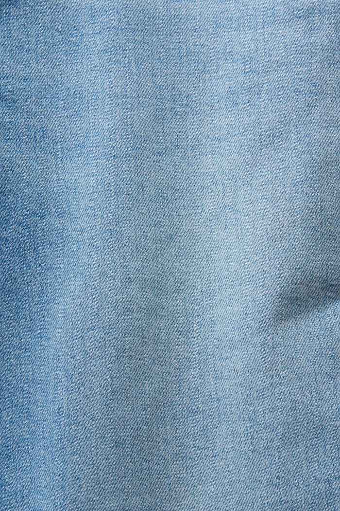 Jeans Mid-Rise Straight Ankle, BLUE LIGHT WASHED, detail image number 6