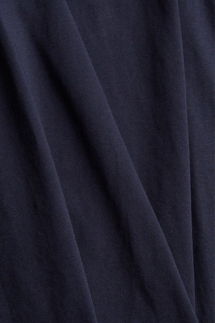 Camiseta de jersey con logotipo, 100% algodón, NAVY, detail image number 5