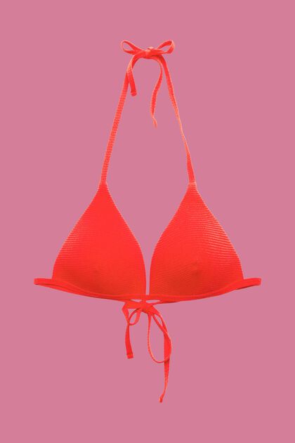 Top de bikini triangular con relleno