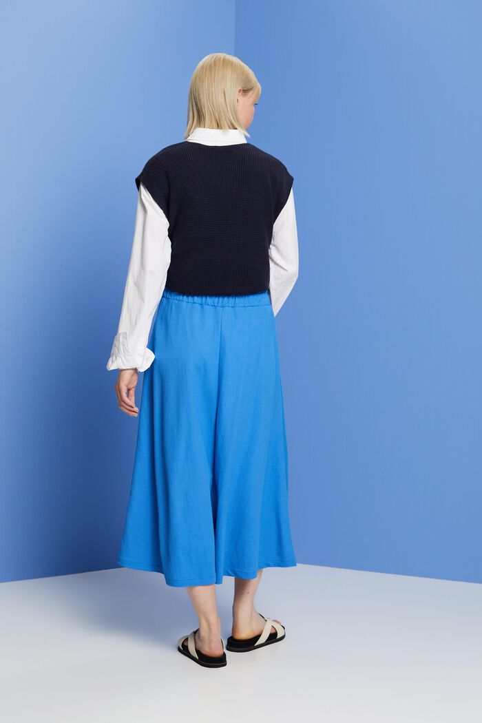 Falda midi con cintura elástica, BRIGHT BLUE, detail image number 3