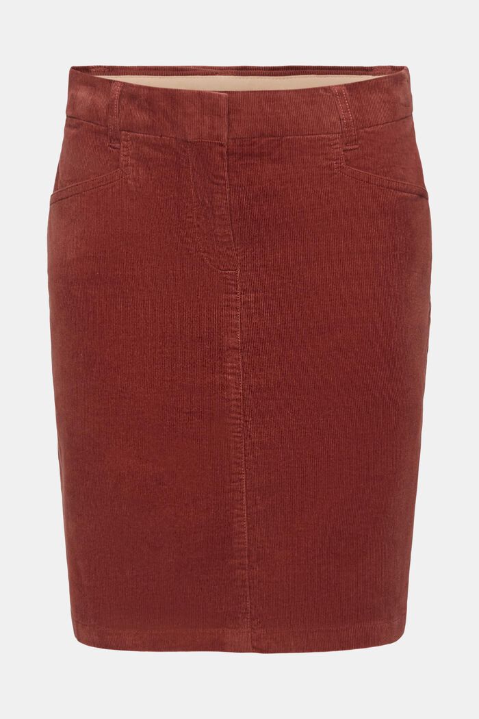 Minifalda de pana, RUST BROWN, detail image number 6