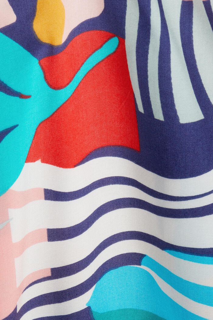 Vestido de playa con estampado multicolor, INK, detail image number 4