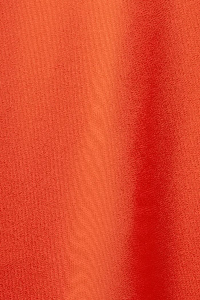 Falda midi de gasa de crepé, BRIGHT ORANGE, detail image number 5