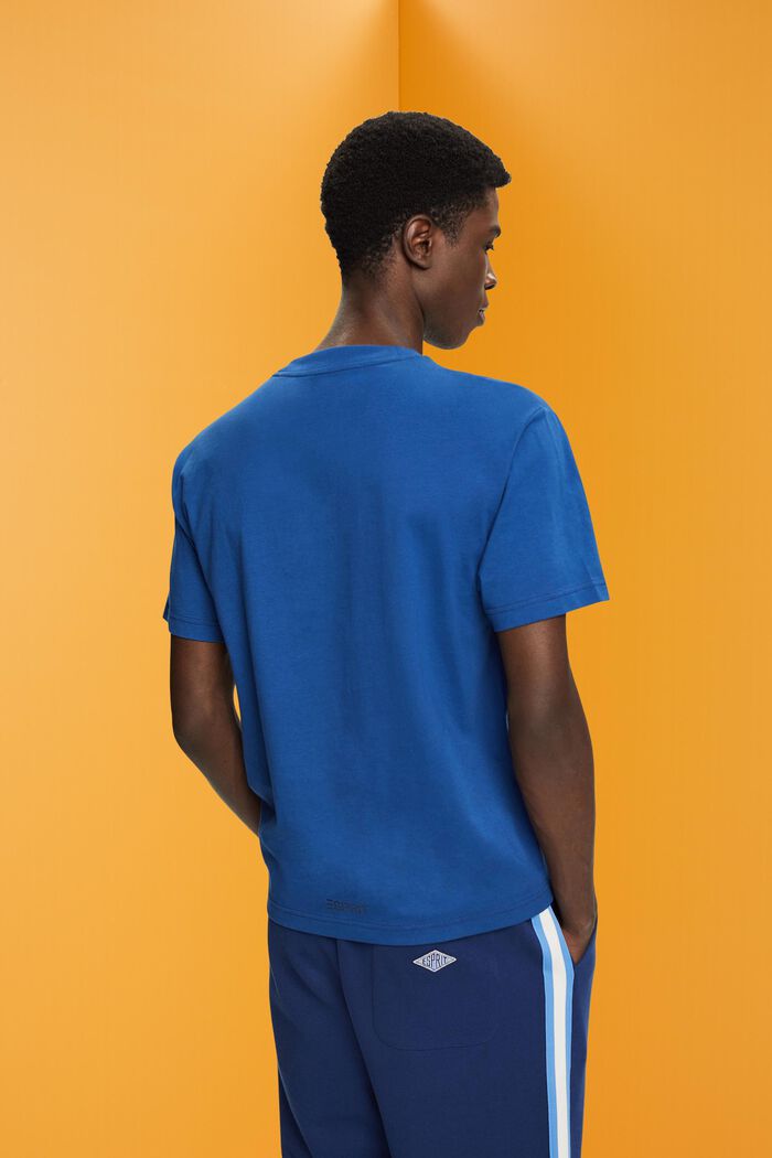 Camiseta de algodón con estampado de delfín, BRIGHT BLUE, detail image number 3