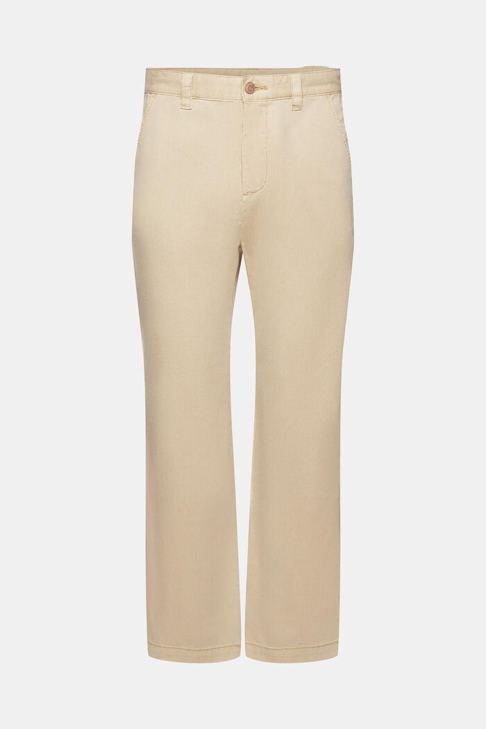 Pantalones cargo de corte ajustado y estilo vintage, LIGHT BEIGE, detail image number 7